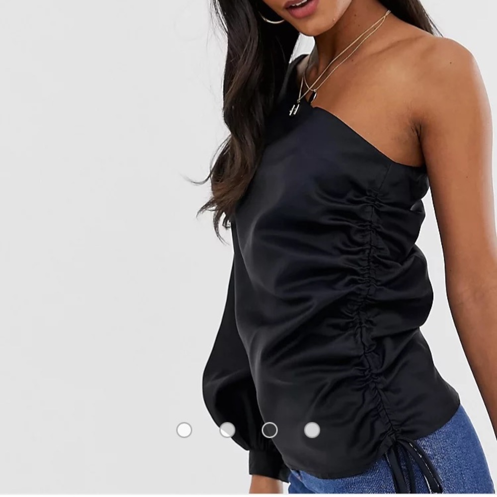 ASOS Design One Sleeve Top - Picture 2 of 4